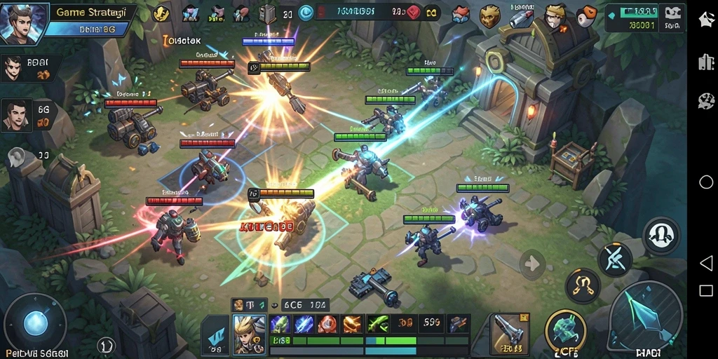 Tampilan gameplay menarik dalam game SLG 6CF.