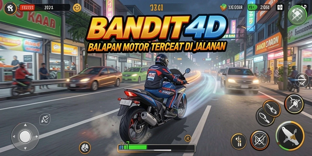 Gameplay BANDIT4D yang mendebarkan saat balapan motor.
