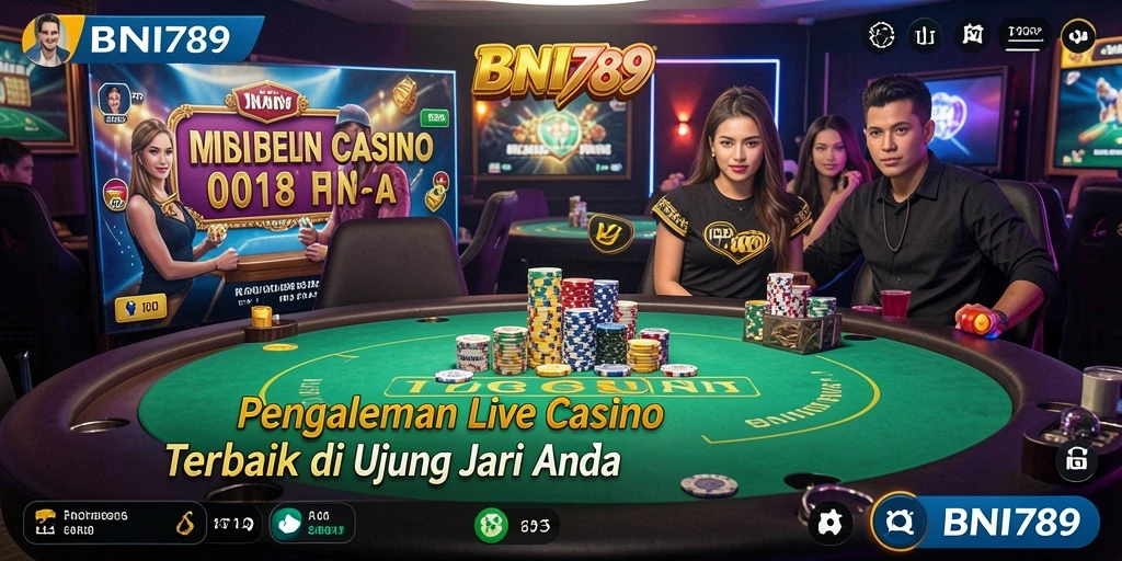 Tampilan gameplay mendebarkan dari BNI789 Live Casino.