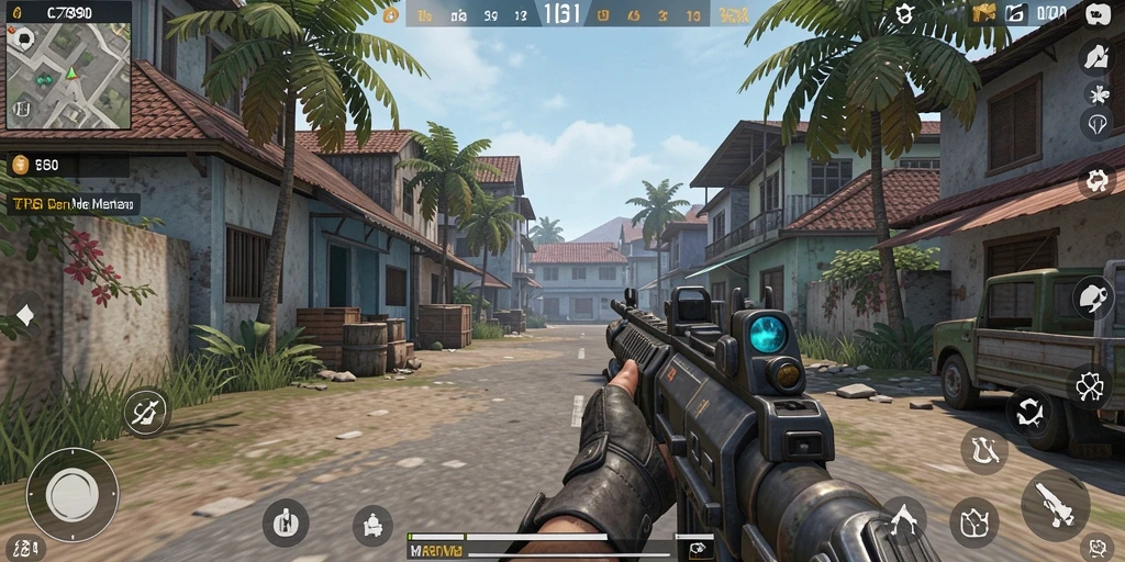 Screenshot C7890 menunjukkan pertempuran seru dengan aksi TPS yang mendebarkan.