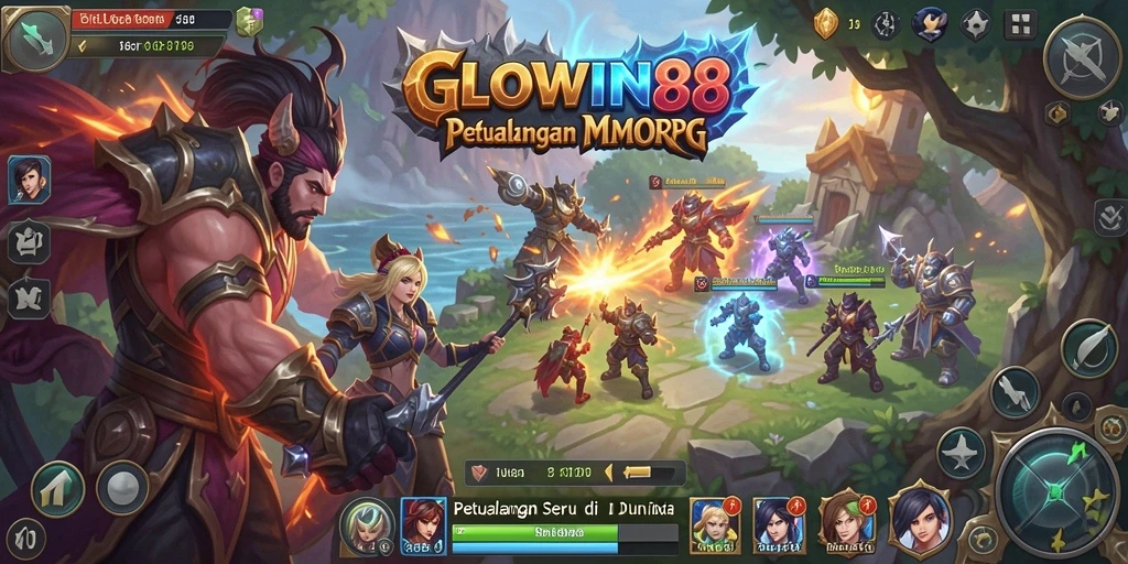 Tampilan gameplay menegangkan di GLOWIN88 dengan aksi yang seru.
