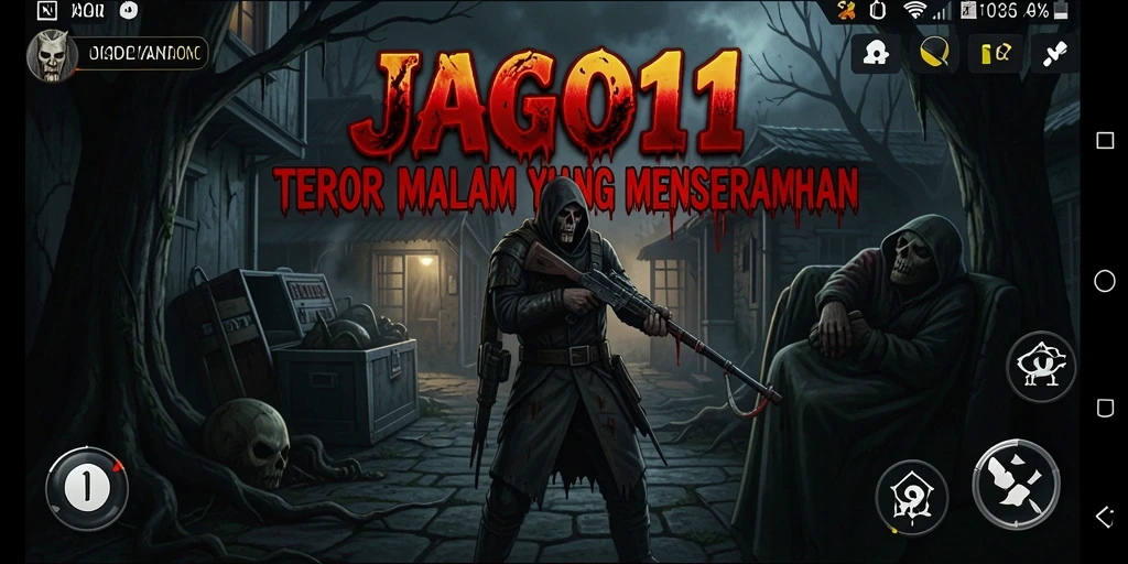 Screenshot gameplay JAGO11 dengan suasana Horror yang mencekam.