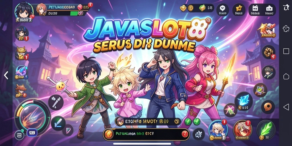 Gameplay seru dengan karakter Anime menarik.