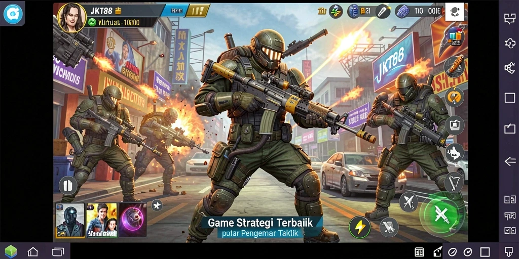 Tampilan gameplay JKT88 dengan taktik yang mendebarkan.