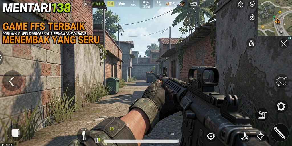 Screenshot MENTARI138 menampilkan aksi mendebarkan dalam game FPS