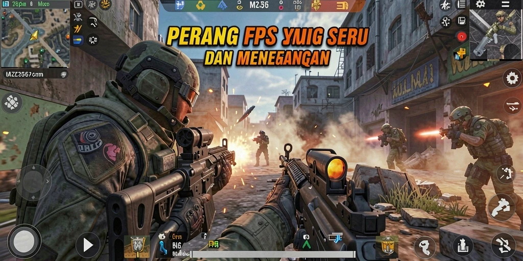 Gameplay mendebarkan dari <strong>MZ356</strong> dalam aksi FPS.
