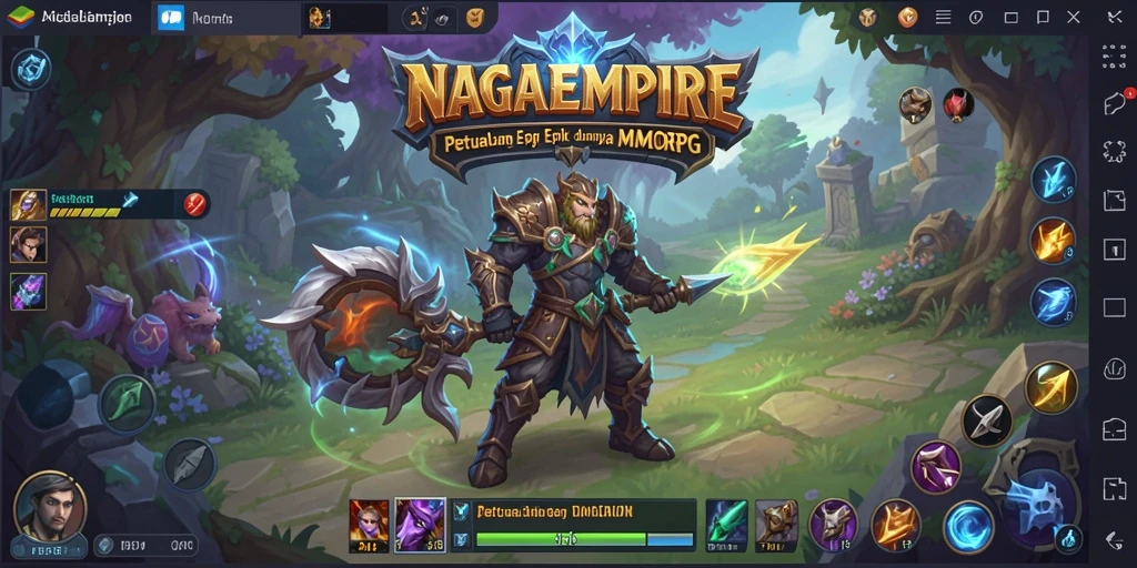 Gameplay NAGAEMPIRE yang menakjubkan dalam dunia MMORPG.
