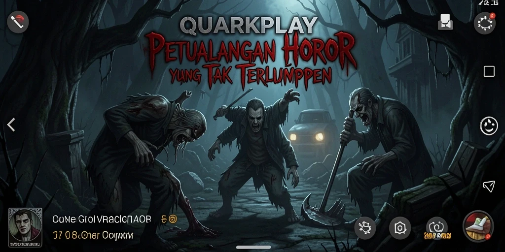 Screenshot menampilkan momen mencekam dalam gameplay QUARKPLAY.