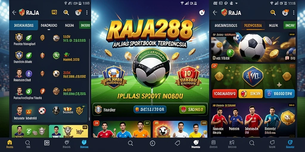 Tangkapan layar utama RAJA288 menampilkan berbagai pilihan taruhan olahraga.