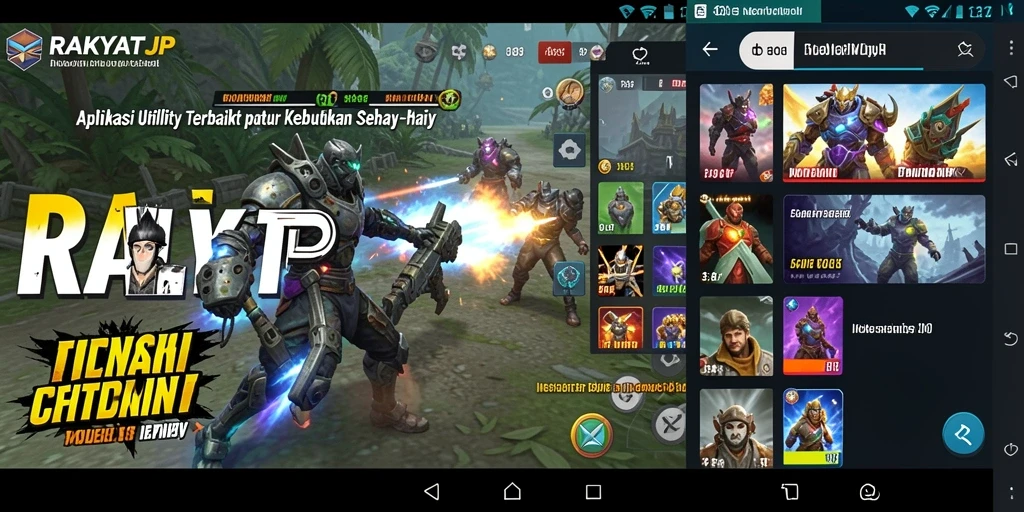 Screenshot RAKYATJP menampilkan antarmuka intuitif aplikasi Utility.