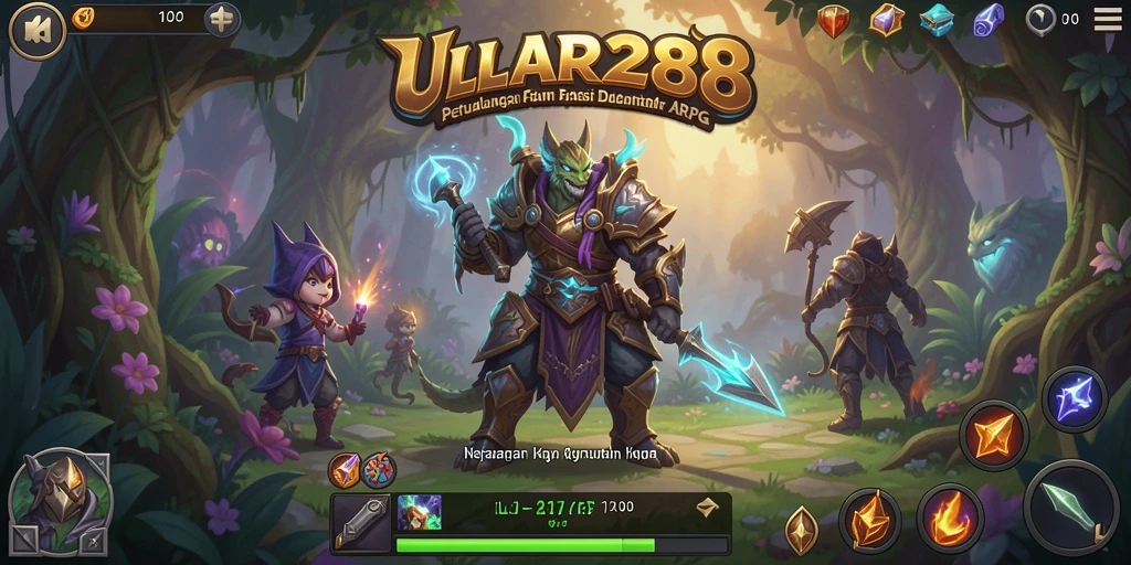 Tampilan gameplay seru dan mendebarkan dalam ULAR288.