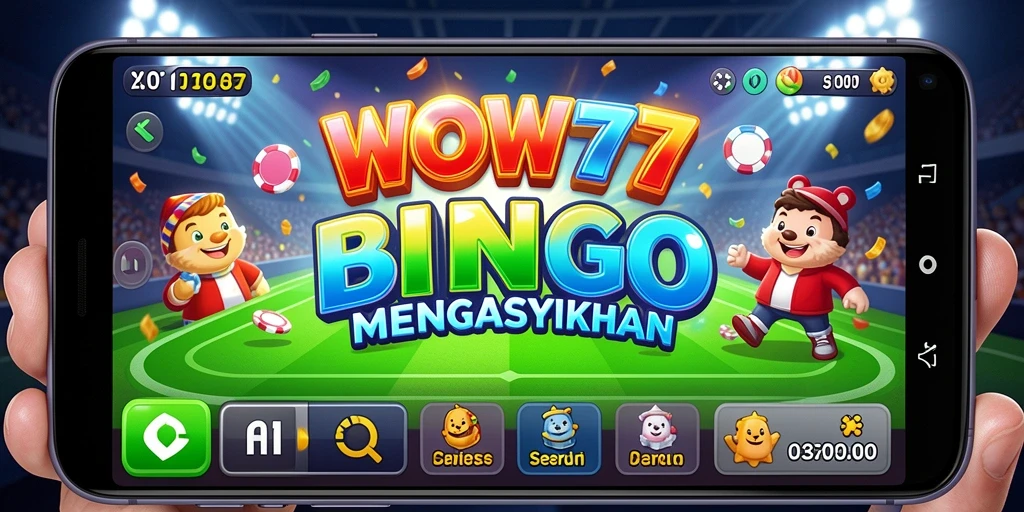 Screenshot WOW77 menampilkan gameplay Bingo yang seru dan interaktif.
