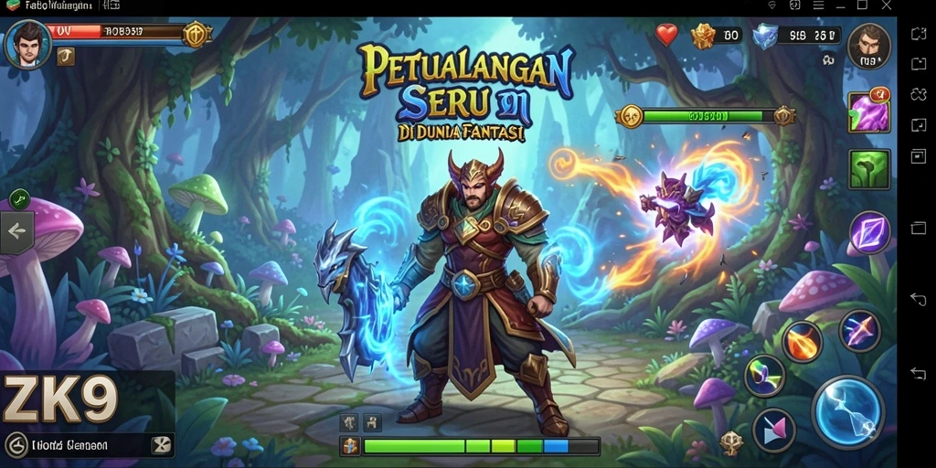 Tampilan screenshot ZK9 yang menunjukkan aksi petualangan seru.